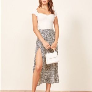 Reformation Zoe skirt in Quito print, size 4